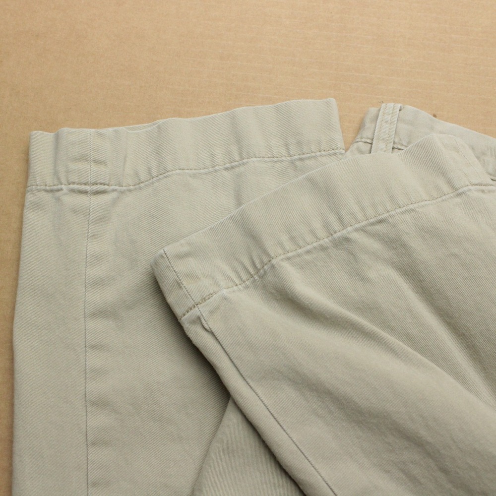 Polo Ralph Lauren VTG Preston Chino Pants Mens Sz 32x32 Beige Straight Flat Pony - Picture 7 of 9